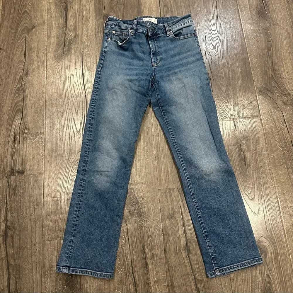 MNG by Mango Straight Leg Jeans Women's Size 6 High Waist Medium Wash Denim - Picture 2 of 15